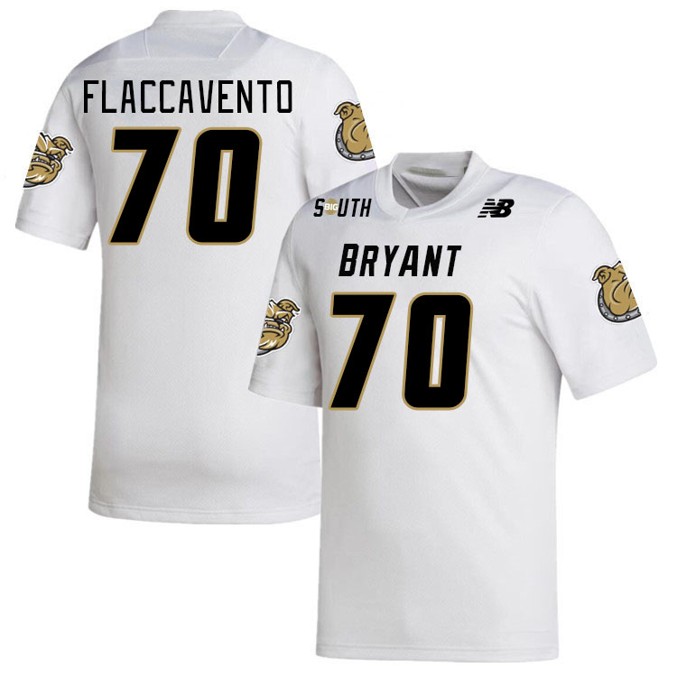 Men-Youth #70 Joseph Flaccavento Bryant Bulldogs 2023 College Football Jerseys Stitched-White